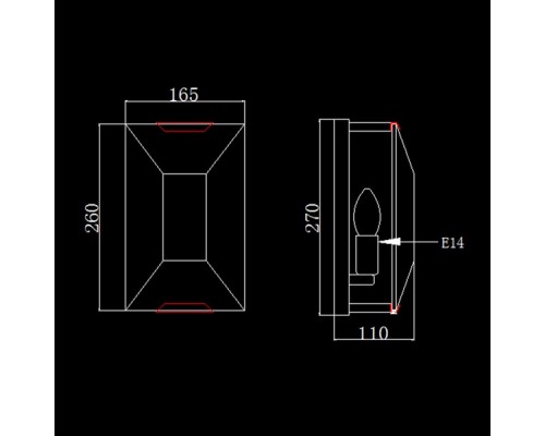 Бра Harlow Crystal A003-165 A1 ti-gold DeLight Collection