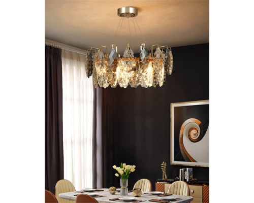 Подвесная люстра D8011P D8011P/R-600 gold/smoky DeLight Collection