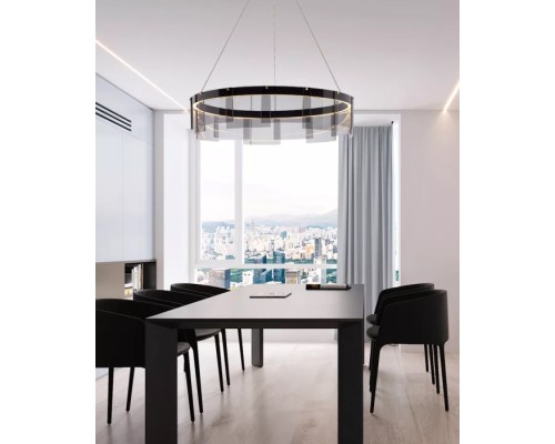 Подвесная люстра Stratos D8825P/L black/smoky DeLight Collection