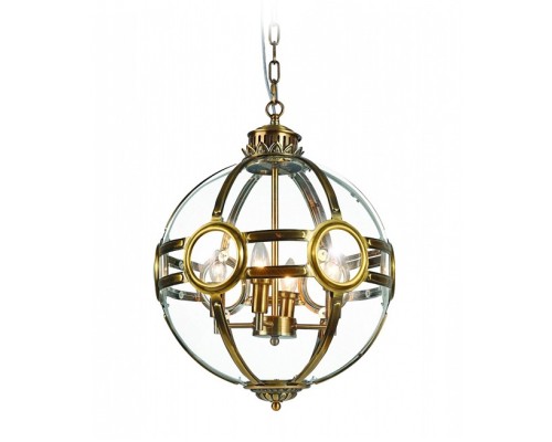 Подвесная люстра Hagerty KG0516P-3 antique brass DeLight Collection