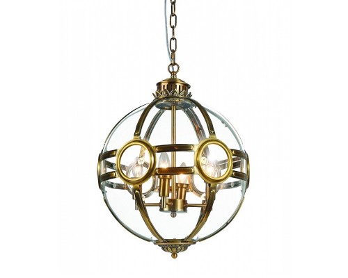 Подвесная люстра Hagerty KG0516P-4 antique brass DeLight Collection