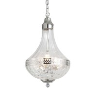 Подвесная люстра French Empire Glass KG0544P-4 nickel DeLight Collection