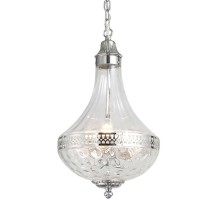 Подвесная люстра French Empire Glass KG0544P-4 nickel DeLight Collection