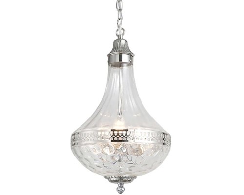 Подвесная люстра French Empire Glass KG0544P-4 nickel DeLight Collection