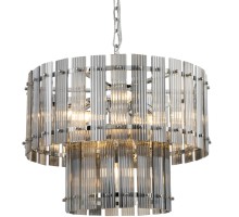 Подвесная люстра Ruby KG1112P-7 chrome/smoky DeLight Collection