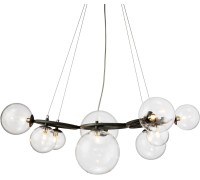 Подвесная люстра Wendt KG1202P-9 grey/clear DeLight Collection