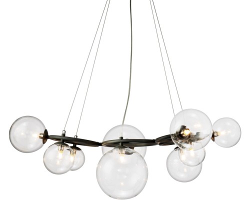 Подвесная люстра Wendt KG1202P-9 grey/clear DeLight Collection