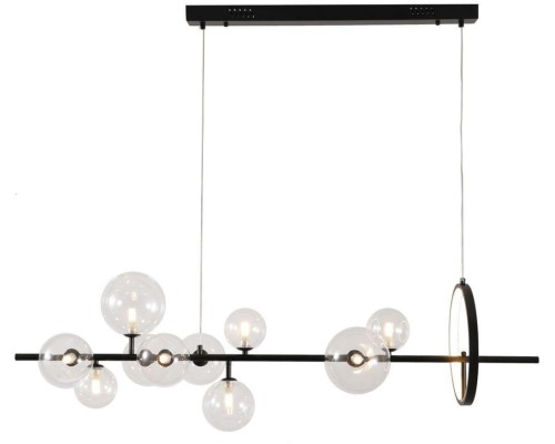 Подвесная люстра Art Deco Bubble KG1233P-10 black/clear DeLight Collection