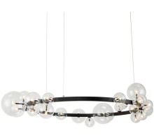 Подвесная люстра Art Deco Bubble KM1294P-24 black/clear DeLight Collection