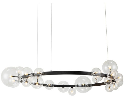 Подвесная люстра Art Deco Bubble KM1294P-24 black/clear DeLight Collection