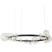 Подвесная люстра Art Deco Bubble KM1294P-24 black/clear DeLight Collection