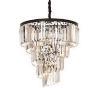 Подвесная люстра Helix KR0262P-10 black/clear DeLight Collection