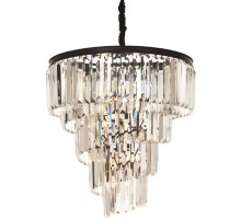 Подвесная люстра Helix KR0262P-10 black/clear DeLight Collection