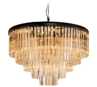 Подвесная люстра 1920s Odeon KR0387P-10A black/amber DeLight Collection