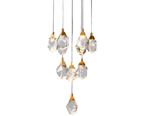 Подвесной светильник Crystal rock MD-020B-11 gold DeLight Collection