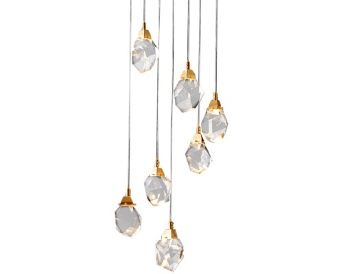 Подвесной светильник Crystal rock MD-020B-7 gold DeLight Collection