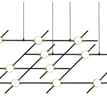 Подвесной светильник Molecular MD18001067-14A  black/gold DeLight Collection