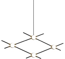 Подвесной светильник Molecular MD18001067-4A  black/gold DeLight Collection