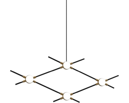 Подвесной светильник Molecular MD18001067-4A  black/gold DeLight Collection