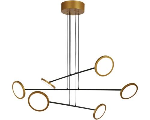 Подвесная люстра MD19001002 MD19001002-6A black/gold DeLight Collection