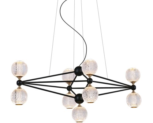 Подвесная люстра Elliot Diamante MD20022005-9B black/chrome DeLight Collection