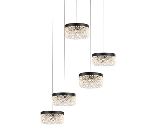 Подвесной светильник Diamond cut MD21020075-5A matt black DeLight Collection