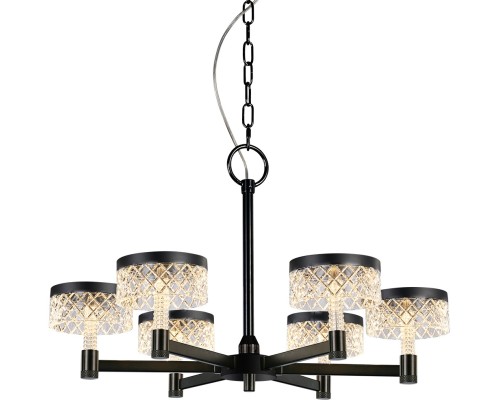Подвесная люстра Diamond cut MD21020075-6A matt black DeLight Collection