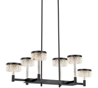 Подвесная люстра Diamond cut MD21020075-6B matt black DeLight Collection