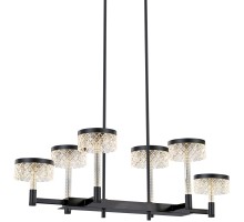 Подвесная люстра Diamond cut MD21020075-6B matt black DeLight Collection