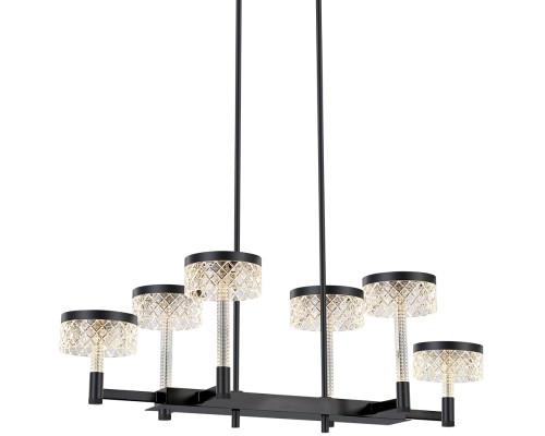 Подвесная люстра Diamond cut MD21020075-6B matt black DeLight Collection