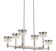 Подвесная люстра Diamond cut MD21020075-6B satin nickel DeLight Collection