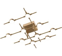 Потолочная люстра Molecular MX18001067-10A gold DeLight Collection