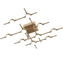 Потолочная люстра Molecular MX18001067-10A gold DeLight Collection