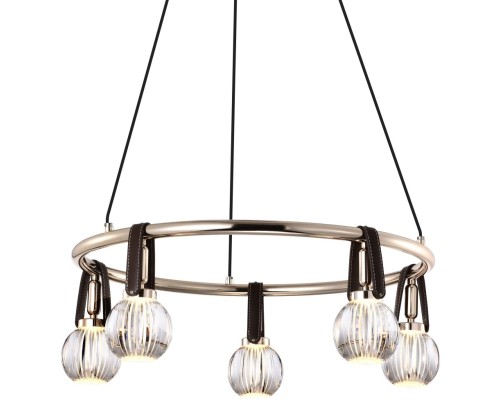 Подвесная люстра P0853 P0853-5C s-gold DeLight Collection