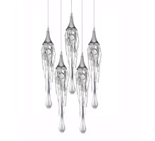 Подвесной светильник Goddess Tears P68009L-5/R chrome DeLight Collection