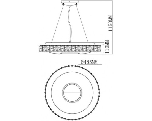 Подвесная люстра Фризанте 687010601 DeMarkt