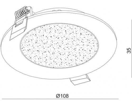 Точечный светильник Стаут 702012201 DeMarkt