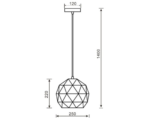 Подвесной светильник Asterope round 342129 Deko-Light