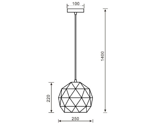 Подвесной светильник Asterope round 342132 Deko-Light