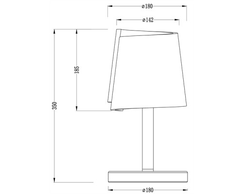 Интерьерная настольная лампа Twister 346010 Deko-Light
