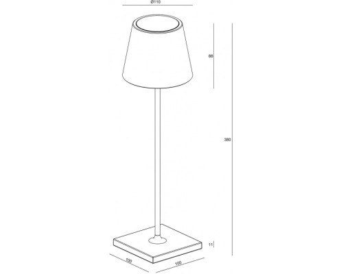 Интерьерная настольная лампа Sheratan 346011 Deko-Light