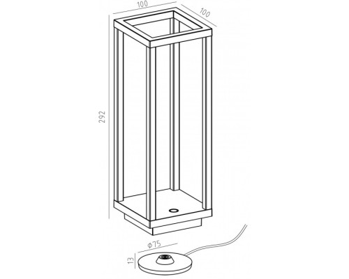 Интерьерная настольная лампа Crucis 346043 Deko-Light