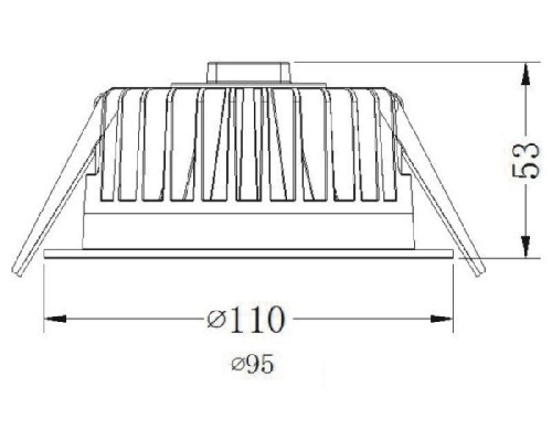 Точечный светильник COB 565007 Deko-Light