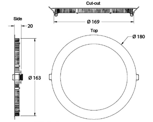 Точечный светильник LED Panel 565089 Deko-Light