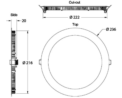 Точечный светильник LED Panel 565095 Deko-Light