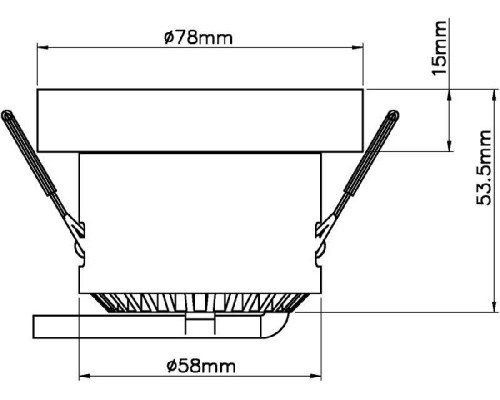 Точечный светильник COB 565195 Deko-Light