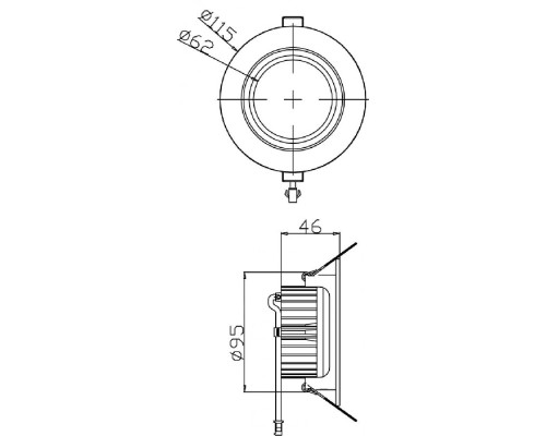 Точечный светильник COB 565307 Deko-Light