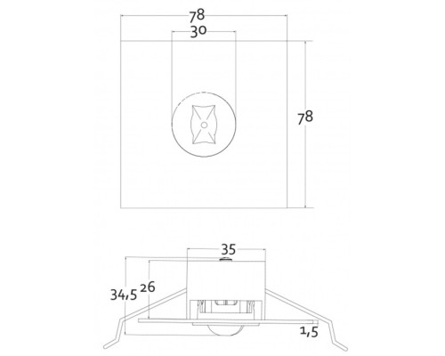 Точечный светильник Alnair 565325 Deko-Light