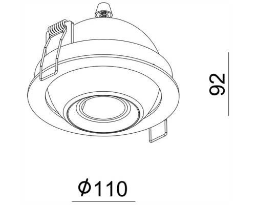 Точечный светильник Bellatrix 565340 Deko-Light