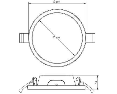 Точечный светильник Alya 565367 Deko-Light